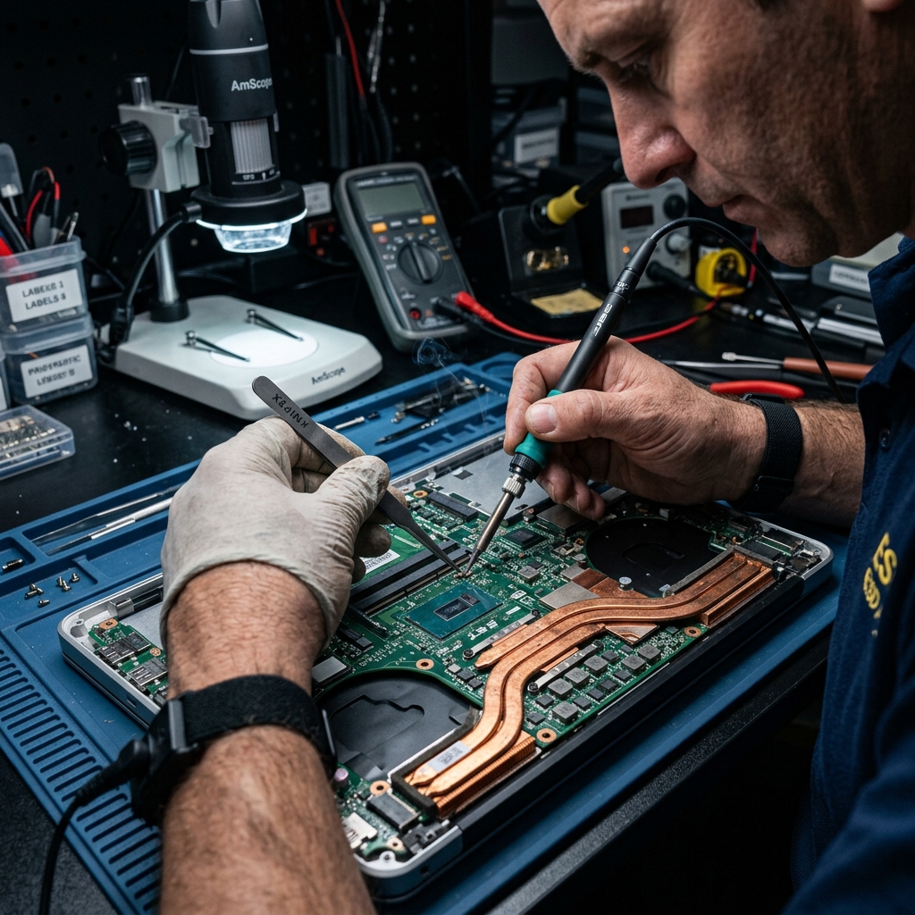 Chip-level Laptop Repair at AVI SystemsTech